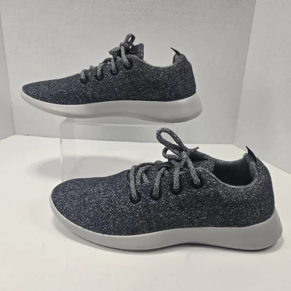 Allbirds Wool Runners Dark Gray Knit Sneakers Size Men's 10 Women's 11.5 - Picture 2 of 11